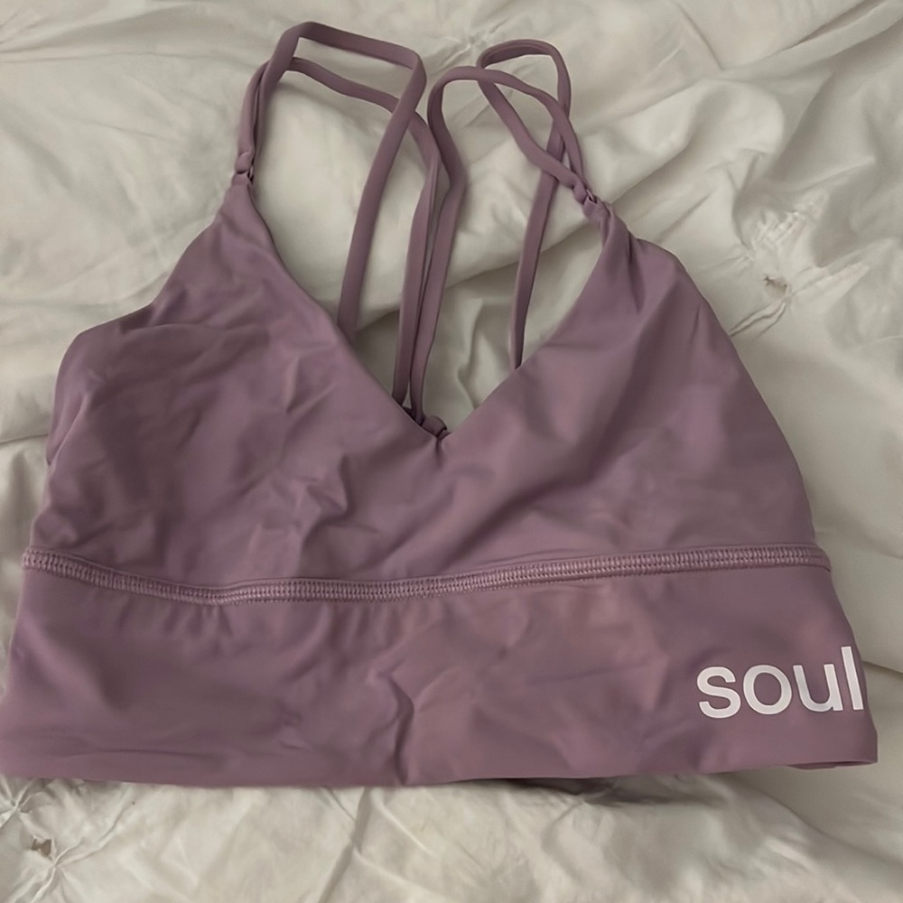 Lululemon x Soulcyle lilac bra size 4